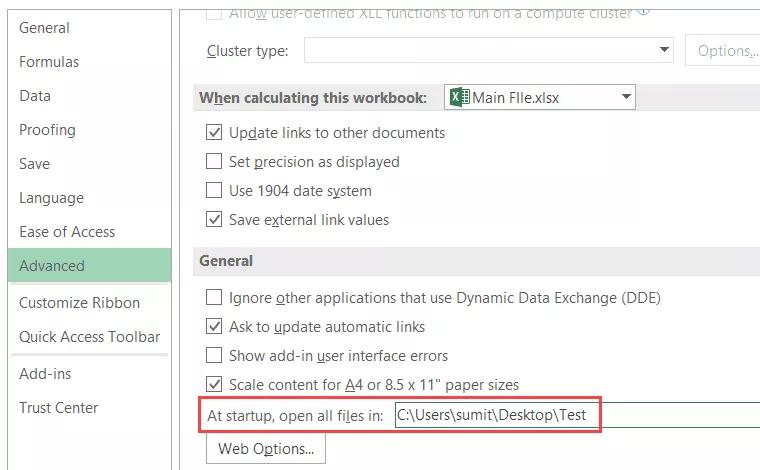 Hướng dẫn cách tự động mở tệp Excel cụ thể khi khởi động